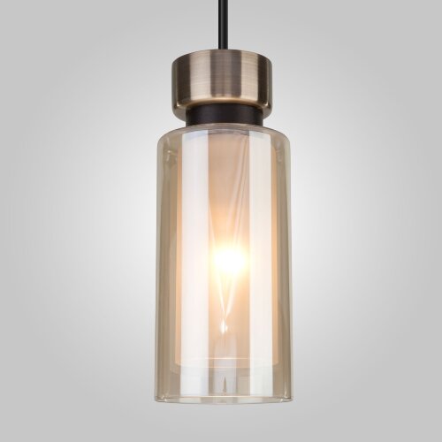 Подвесной светильник со стеклянным плафоном - Фото 3