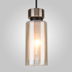 Подвесной светильник со стеклянным плафоном 50115/1 черный (050250)