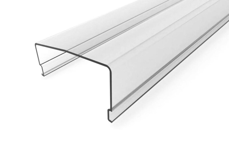 Рассеиватель поликарбонатный для профиля трапециевидный LC-LRM-P36T-2 прозрачный - фото