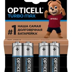 Элемент питания алкалиновый AA/LR6 (блист. 4шт) Turbo Max Opticell 6053003