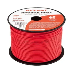 Провод ПГВА 1 К бухта (м) Rexant 01-6524