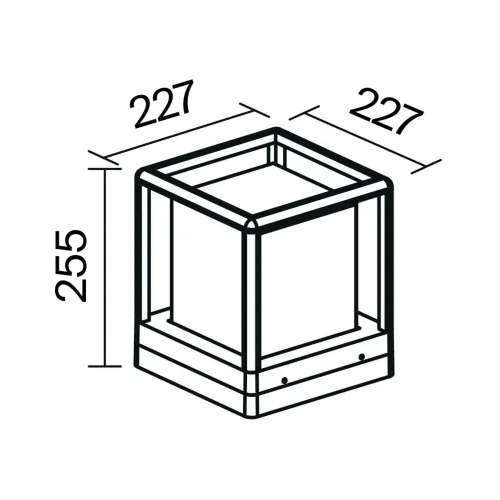 Ландшафтный светильник Trim E27x1 15Вт IP 65 (Графит) - фото 6