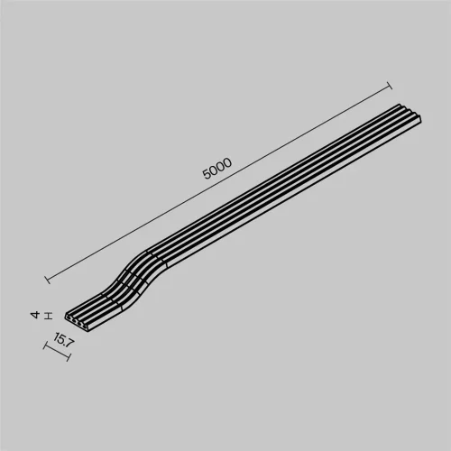 Токоведущая лента 5м Exility IP черный (Черный) O-TR002-PW-5M - фото 6