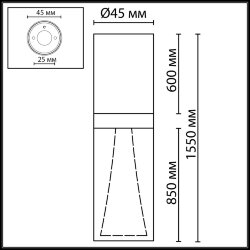 Потолочный светильник «ODEON LIGHT» 7144/4CL, серия: DEFANCE (крепление на планке)