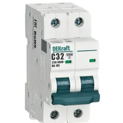 Выключатель автоматический модульный 2п C 32А 10кА ВА-105 DEKraft 13168DEK