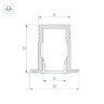 Профиль SL-MINI-8-Н12-F12-2000 ANOD (Arlight, Алюминий) 023715 - фото 3
