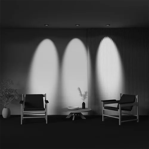 Встраиваемый светильник Lens 12Вт 3000К 70° (Черный) - фото 5