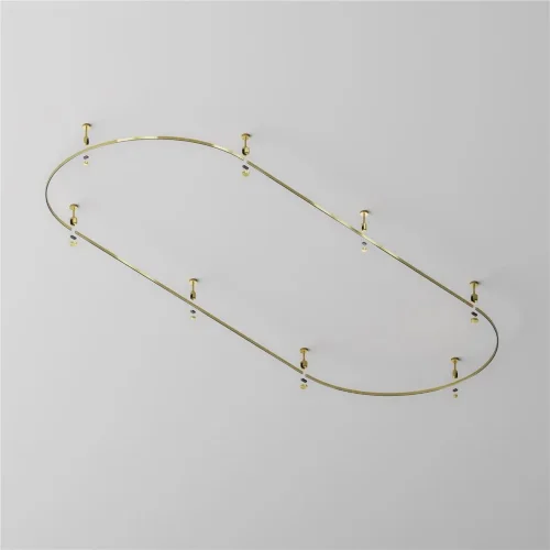 Шинопровод круглый из полукругов 1200мм Flarity латунь (Латунь) TRX154-2SR-D1200-BS - фото 5