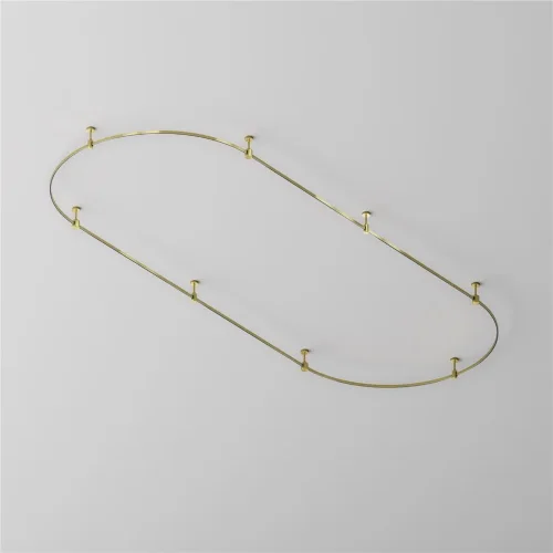 Шинопровод круглый из полукругов 1200мм Flarity латунь (Латунь) TRX154-2SR-D1200-BS - фото 6