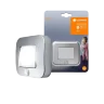 Настенный ночник 0.3W/4000K IP54 | СЕНСОР-Свет/Движение | Батарейки 3xAAA | Серебряный | - Ночник LEDVANCE NIGHTLUX HALL Sl. Фото