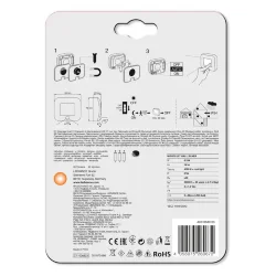 Настенный ночник 0.3W/4000K IP54 | СЕНСОР-Свет/Движение | Батарейки 3xAAA | Серебряный | - Ночник LEDVANCE NIGHTLUX HALL Sl