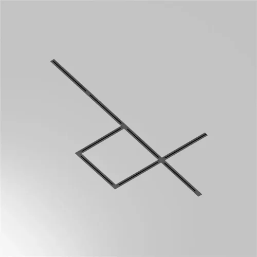 Шинопровод 2м Unity встраиваемый черный (Черный) - фото 5