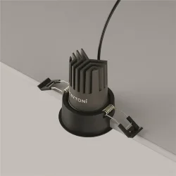 Встраиваемый светильник Омут / Dip 10 Вт 3000 К 50° (Черный) DL115-10W-3K-B
