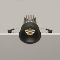 Встраиваемый светильник Омут / Dip 10 Вт 3000 К 50° (Черный) DL115-10W-3K-B