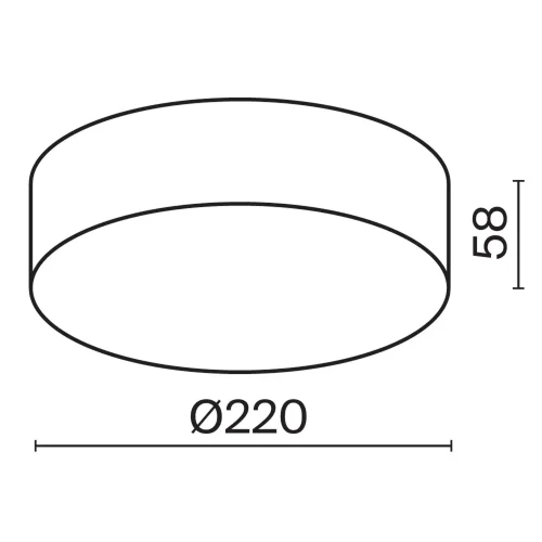 Потолочный светильник Зон / Zon IP 3000K 30Вт IP 65 (Черный) O431CL-L30B3K - фото 3