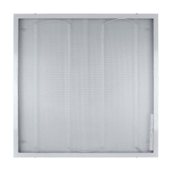 ULP-Q105 6060-36W-4000K WHITE Светильник светодиодный потолочный универсальный, Белый свет 4000K, Рассеиватель призма, Встроенный и-п, Корпус белый