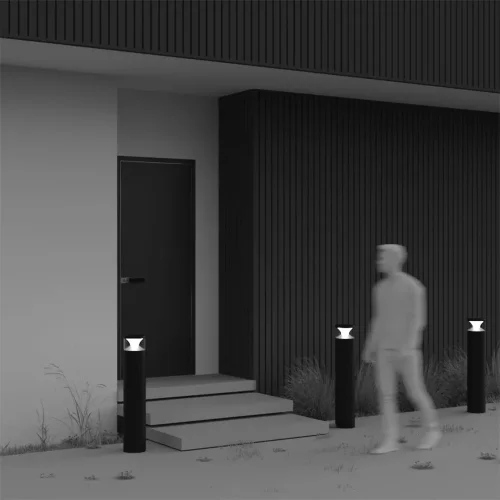 Ландшафтный светильник Pyro 3000К 21Вт IP 65 (Черный) - фото 6