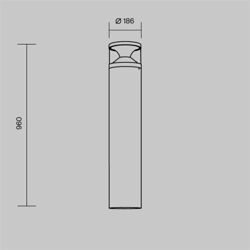 Ландшафтный светильник Pyro 3000К 21Вт IP 65 (Черный) - фото 9