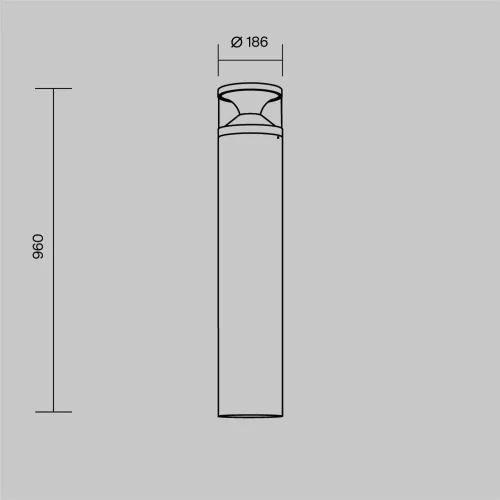 Ландшафтный светильник Пиро / Pyro 3000К 21Вт IP 65 (Черный) O496FL-L21B3K2 - фото 9