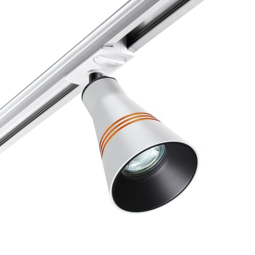 Светильник трековый для однофазного двухжильного (универсального) шинопровода «Novotech» 370858, дизайн: Хай-тек, серия: SOBIT. Фото 2.