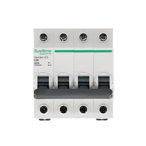 Выключатель автоматический модульный 4п C 25А 4.5кА City9 Set 400В SE C9F34425 - фото 2