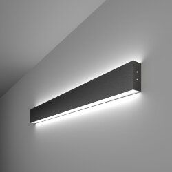 Линейный светодиодный накладной двусторонний светильник 78см 30Вт 6500К черный LSG-02-2-8*78-24-6500-MSh