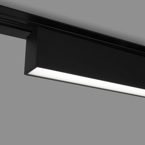 Трековый светодиодный светильник для однофазного шинопровода X-Line 20W 4200K черный матовый - Фото 6
