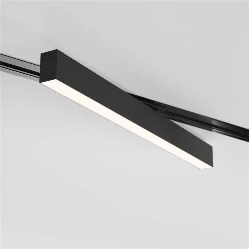 Трековый светодиодный светильник для однофазного шинопровода X-Line 20W 4200K черный матовый X-Line черный матовый 20W 4200K (LTB54) однофазный - фото