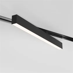 Трековый светодиодный светильник для однофазного шинопровода X-Line 20W 4200K черный матовый X-Line черный матовый 20W 4200K (LTB54) однофазный (052445)