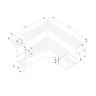 Коннектор угловой для встраиваемого шинопровода Slim Magnetic 85092/11 - фото 4