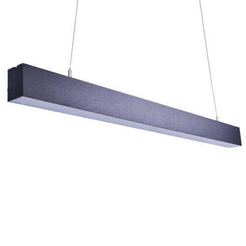 ULO-K10D 50W-4000K-L100 IP40 BLACK Светильник линейный светодиодный подвесной, Белый свет 4000K, 4500Лм, Алюминий, Цвет черный, TM Uniel - фото 9