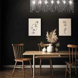 Подвесной светильник Empress E14х9 (Хром)