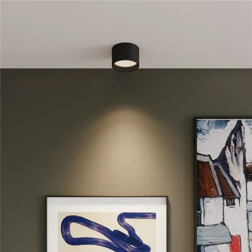 Накладной акцентный светильник черный 25123/LED - фото 2