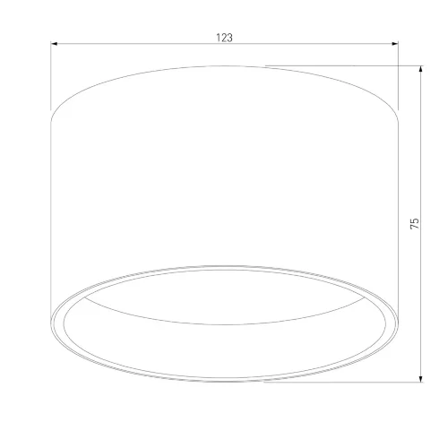 Накладной акцентный светильник черный 25123/LED - фото 4