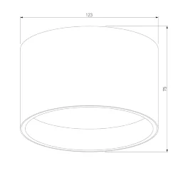 Накладной акцентный светильник черный 25123/LED (058847)