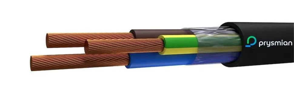 Провод ПВС 3х1.5 Ч ПЭТ-ПЛЕНКА (бухта) (м) РЭК-PRYSMIAN 2503040101 - фото