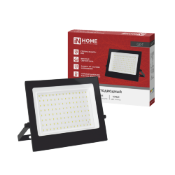 Прожектор светодиодный СДО-7 100Вт 230В 4000К IP65 черный IN HOME