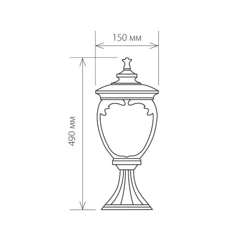 Andromeda S черное золото ландшафтный светильник IP44 - Фото 3