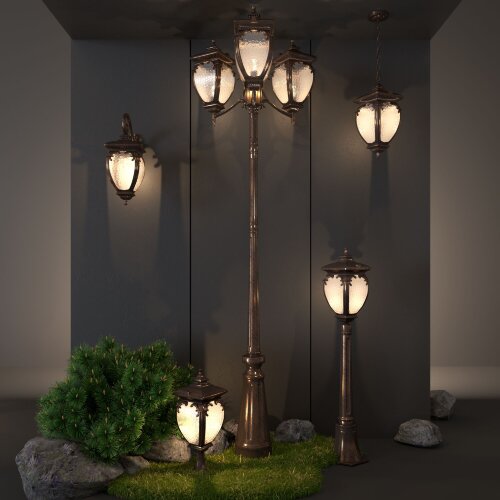 Andromeda S черное золото ландшафтный светильник IP44 - Фото 4