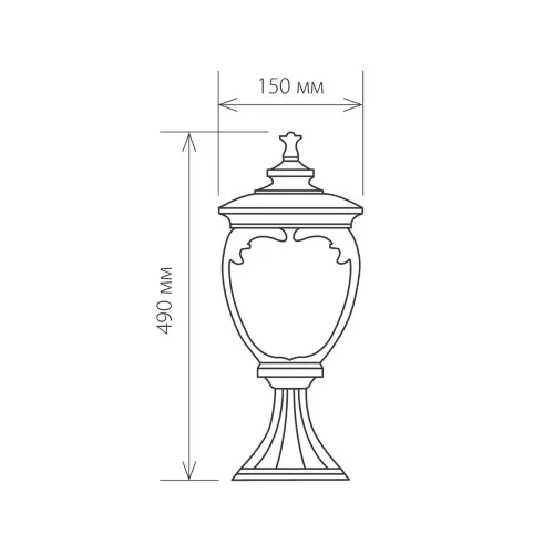 Ландшафтный светильник Andromeda S черное золото IP44 GLYF-8024S черное золото - фото 4