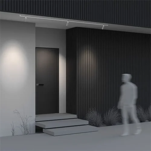 Уличный трековый светильник Focus Led Elasity IP 3000K 16Вт 45° белый (Белый) - фото 5