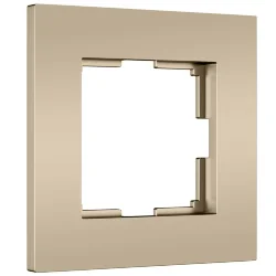 W0012911/ Рамка на 1 пост Slab (шампань софт) W0012911