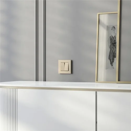 W0012911/ Рамка на 1 пост Slab (шампань софт) W0012911 - фото 2