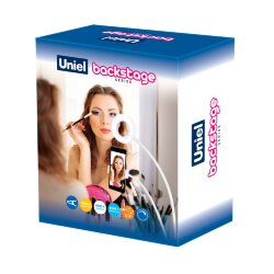 ULK-F51-8W-SW-DIM IP20 WHITE Светильник светодиодный, с диммером и штативом для телефона, Серия Backstage, Теплый свет3000К-Белый свет4000К-Дневной свет6500К, Белый, TM Uniel