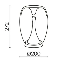 Настольный светильник Splash 3000К 9Вт (Золото)