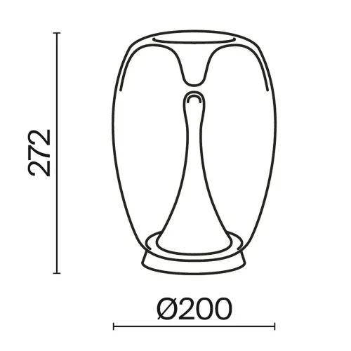 Настольный светильник Всплеск / Splash 3000К 9Вт (Золото) MOD282TL-L15G3K - фото 4
