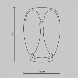 Настольный светильник Всплеск / Splash 3000К 9Вт (Золото) MOD282TL-L15G3K