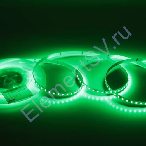 Светодиодная лента Standart Pro class, 2835, 120 led/m, 8mm, без скотча, green, 24V, IP20, SL17 - фото.