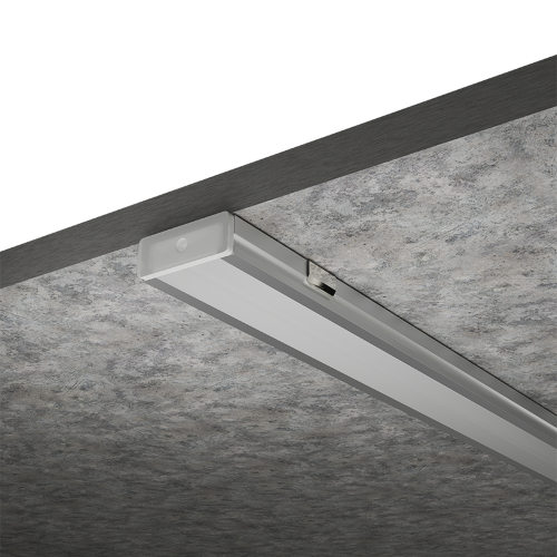 Профиль алюминиевый накладной WOLTA WAP-S-24/6/2000-A серый 6х23.8х2000мм - фото 3.