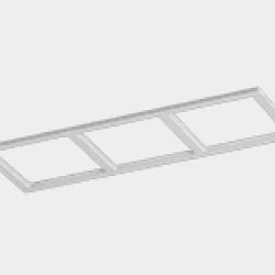 Рамка тройная для серии COMBO 3, квадратная, белая, COMBO-3S3-WH 004196